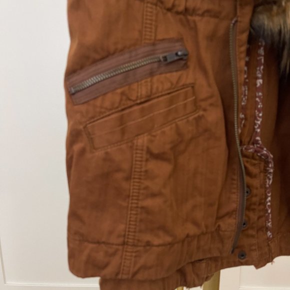 Anthropologie Hei Hei Faux Fur Vest, Removable Collar, Size XS - Picture 8 of 9